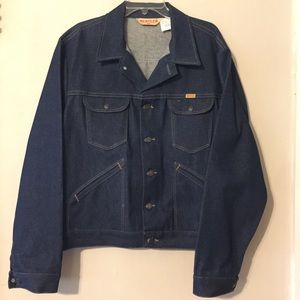Vintage Men’s Rustler Denim Jacket Size XL trucker